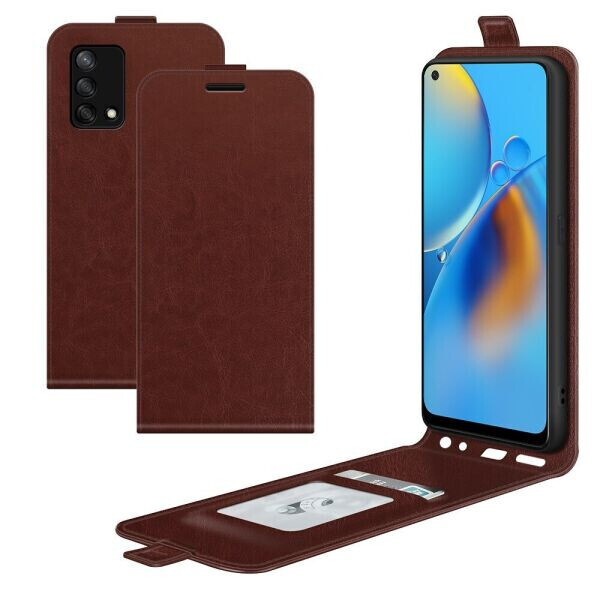 

Чехол Deexe Flip Case для OPPO A74 - Brown