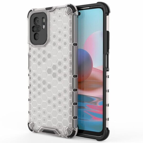 

Защитный чехол Deexe Honeycomb Series для Xiaomi Redmi Note 10 / Note 10s - Grey