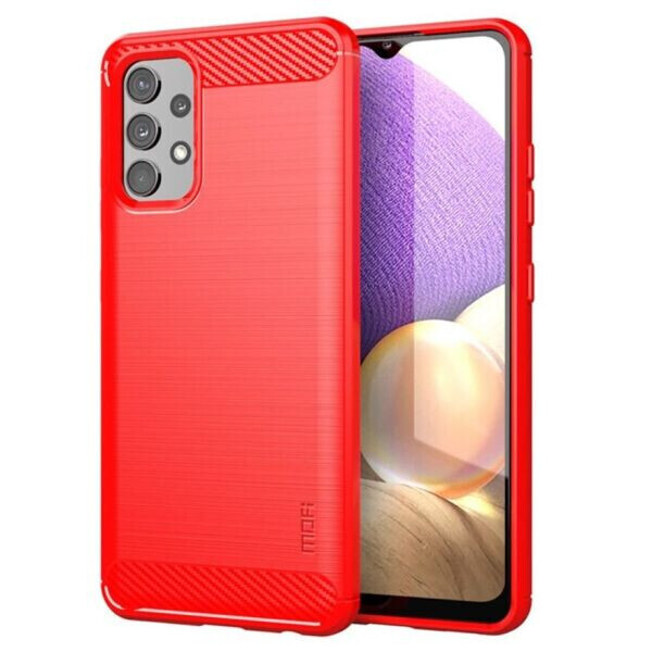 

Силиконовый (TPU) чехол MOFI Carbon Fiber для Samsung Galaxy A32 (А325) - Red
