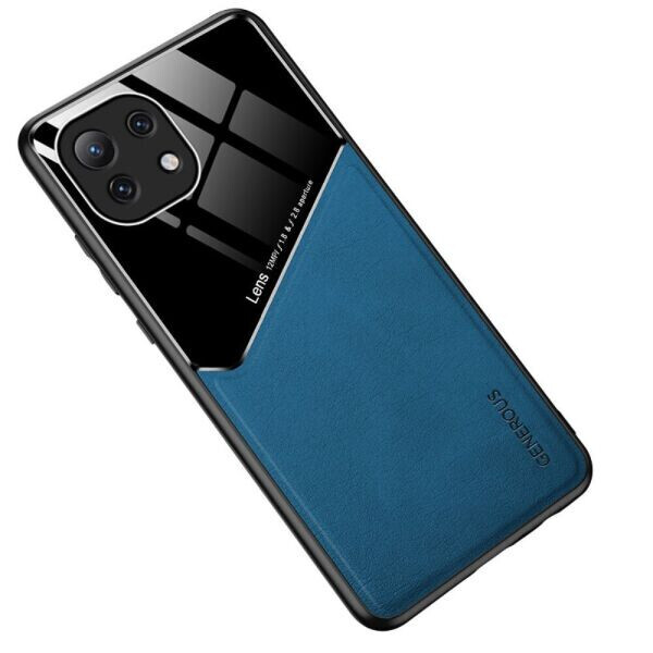 

Защитный чехол Deexe Magnetic Leather Cover для Xiaomi Mi 11 Lite - Blue