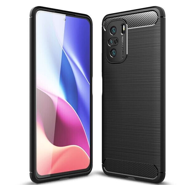 

Защитный чехол UniCase Carbon для Xiaomi Redmi K40 / K40 Pro / Mi 11i / Poco F3 - Black