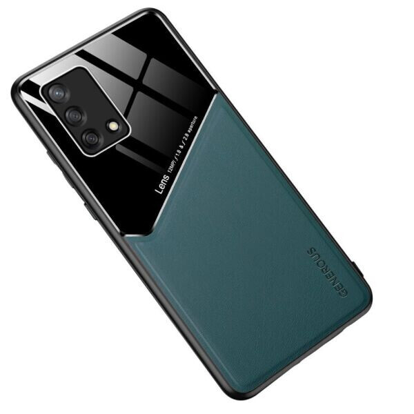 

Защитный чехол Deexe Magnetic Leather Cover для OPPO A74 - Green