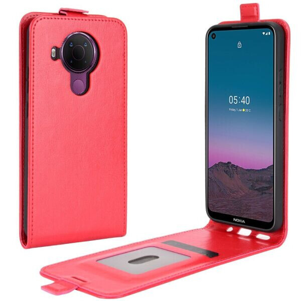 

Чехол Deexe Flip Case для Nokia 5.4 - Red