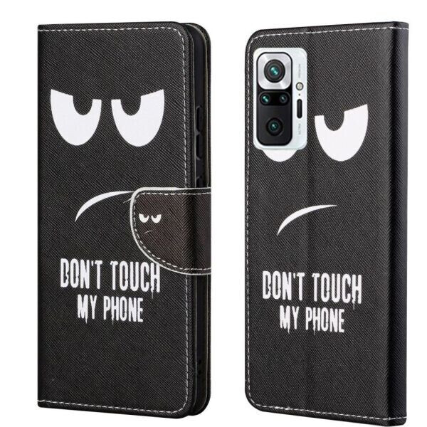 

Чехол-книжка Deexe Color Wallet для Xiaomi Redmi Note 10 Pro - Don't Touch My Phone
