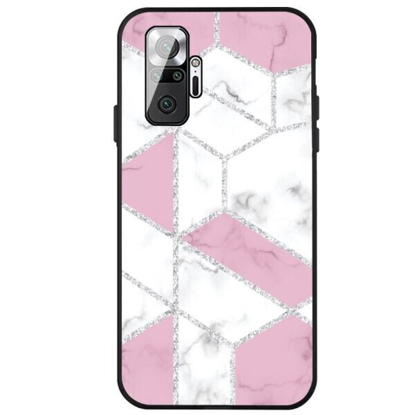 

Защитный чехол Deexe Marble Series для Xiaomi Redmi Note 10 Pro - Rose / White