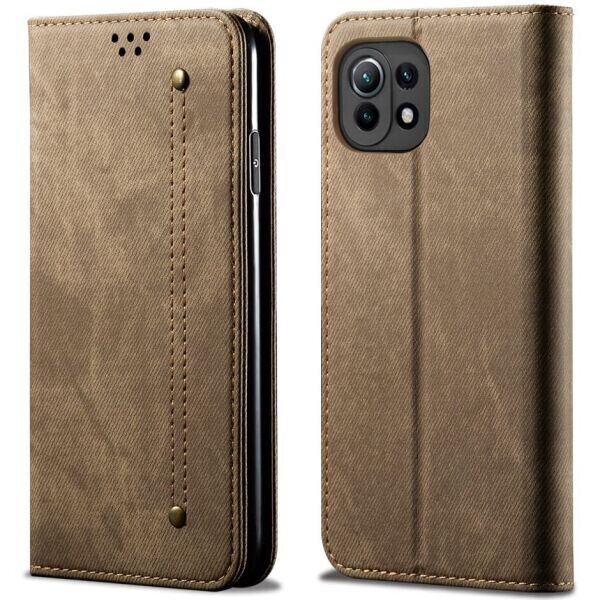

Чехол-книжка UniCase Jeans Wallet для Xiaomi Mi 11 Lite - Green