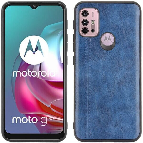 

Защитный чехол UniCase Leather Series для Motorola Moto G10 / G20 / G30 - Blue