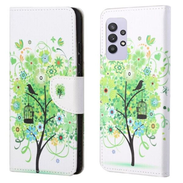 

Чехол-книжка Deexe Color Wallet для Samsung Galaxy A32 (А325) - Green Tree