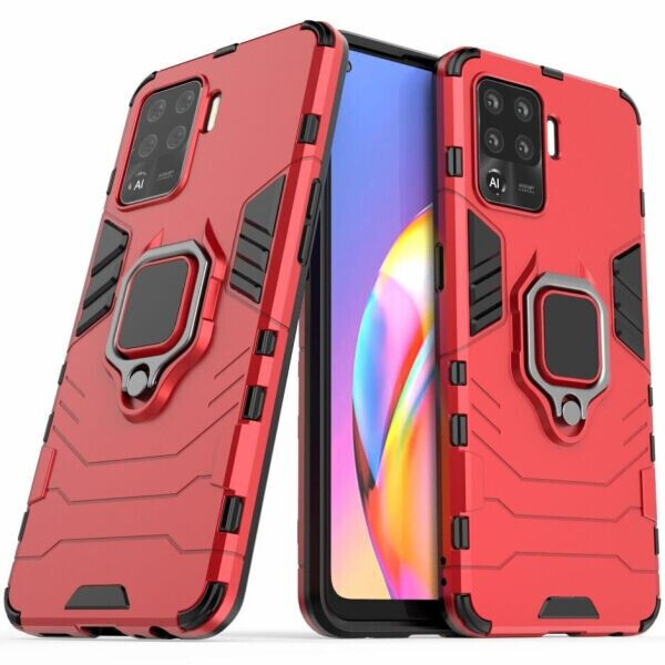 

Защитный чехол Deexe Hybrid Case для OPPO Reno 5 Lite - Red