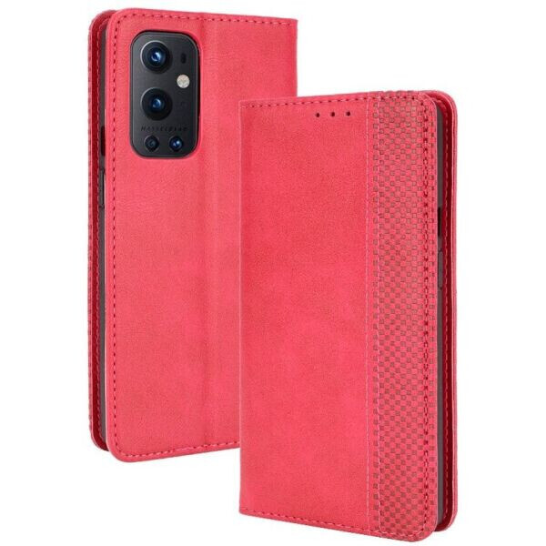 

Чехол Deexe Retro Style для OnePlus 9 Pro - Red