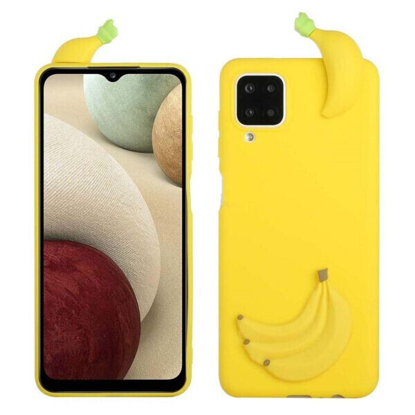 

Силиконовый (TPU) чехол UniCase 3D Cartoon Pattern для Samsung Galaxy A12 (A125) - Banana