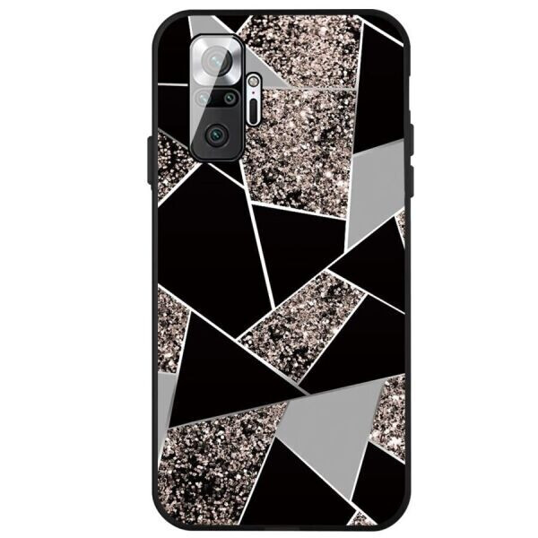 

Защитный чехол Deexe Marble Series для Xiaomi Redmi Note 10 Pro - Glitter Powder / Black