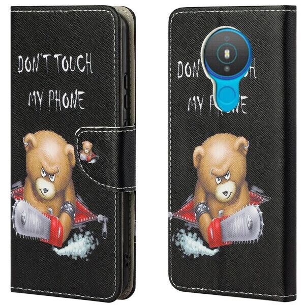 

Чехол-книжка Deexe Color Wallet для Nokia 1.4 - Angry Bear