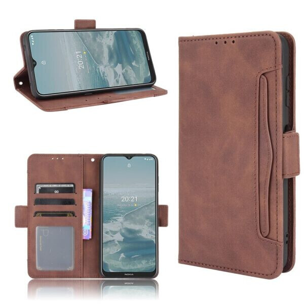 

Чехол Deexe Wallet Stand для Nokia G10 / G20 - Brown