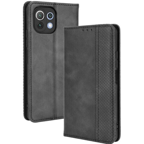 

Чехол Deexe Retro Style для Xiaomi Mi 11 Lite - Black