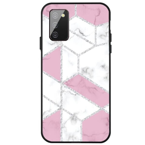 

Защитный чехол Deexe Marble Series для Samsung Galaxy A02s (A025) - Rose / White
