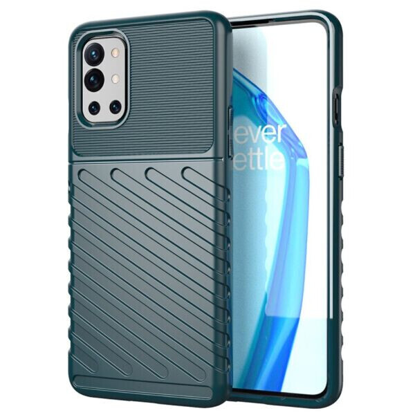 

Защитный чехол Deexe Thunder Series для OnePlus 9R - Green
