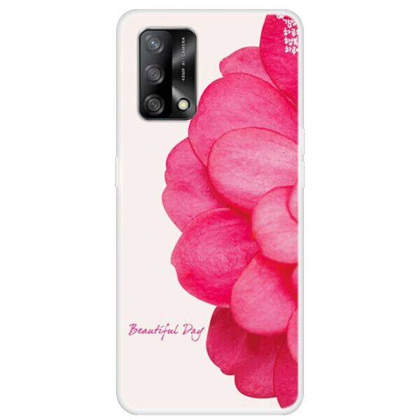 

Силиконовый (TPU) чехол Deexe Life Style для OPPO A74 - Rose Flower