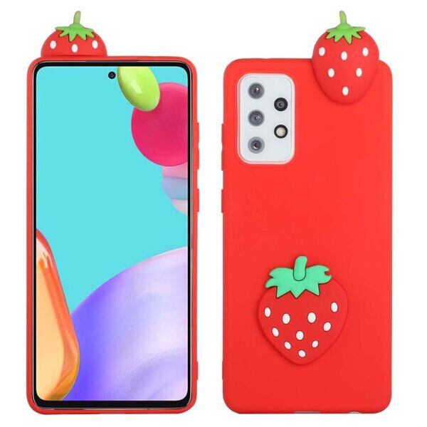 

Силиконовый (TPU) чехол UniCase 3D Cartoon Pattern для Samsung Galaxy A72 (А725) - Strawberry