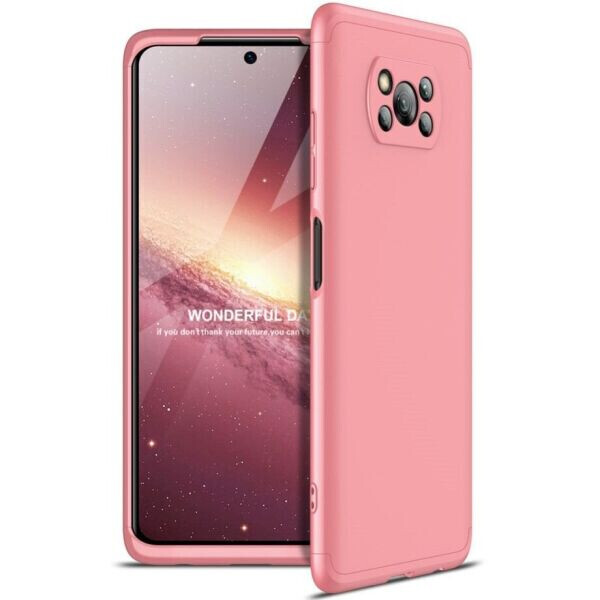 

Защитный чехол GKK Double Dip Case для Xiaomi Poco X3 / Poco X3 Pro - Rose Gold