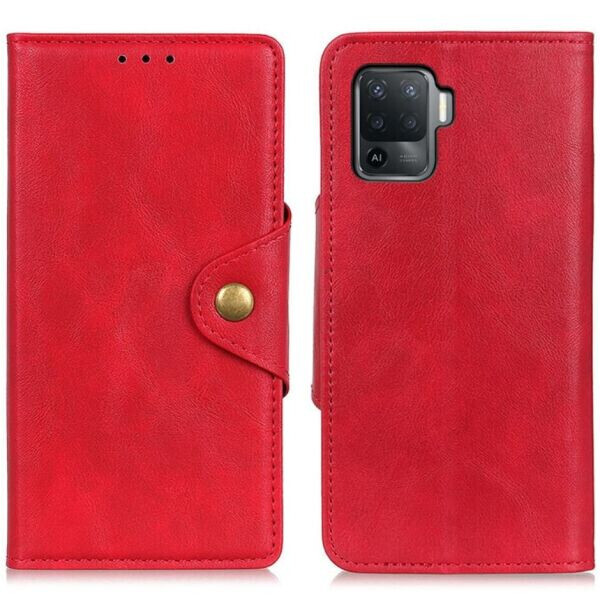 

Чехол UniCase Vintage Wallet для OPPO Reno 5 Lite - Red