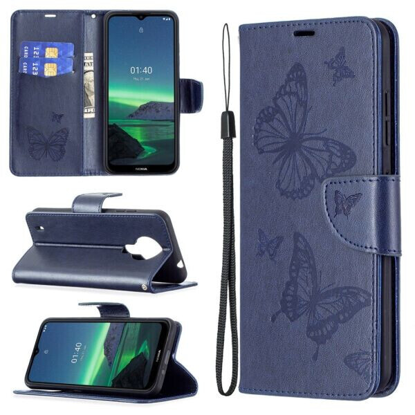 

Чехол UniCase Butterfly Pattern для Nokia 1.4 - Blue