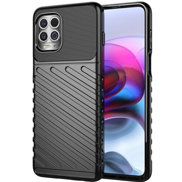 

Защитный чехол Deexe Thunder Series для Motorola Moto G100 - Black