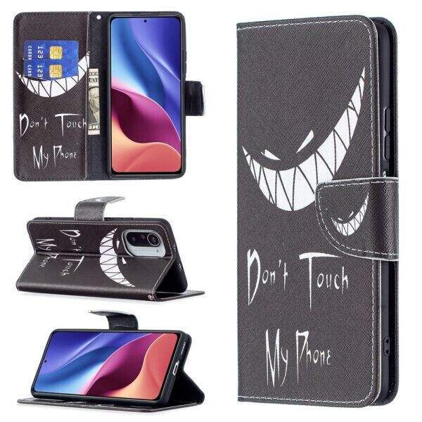 

Чехол-книжка Deexe Color Wallet для Xiaomi Poco F3 / Redmi K40 / Redmi K40 Pro / Mi 11i - Don't Touch My Phone