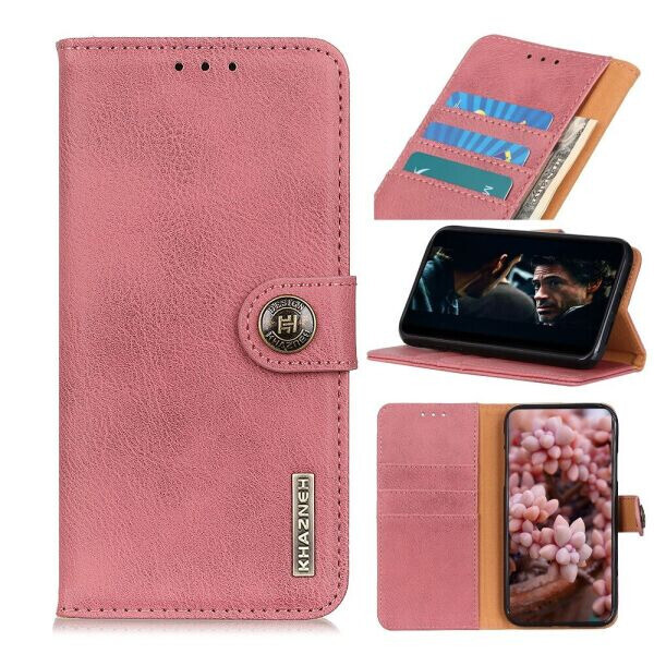

Чехол-книжка KHAZNEH Wallet Cover для Motorola Moto G100 - Pink