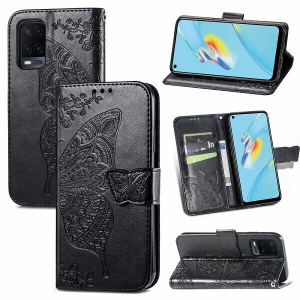

Чехол UniCase Butterfly Pattern для OPPO A54 - Black