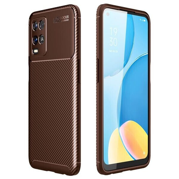

Защитный чехол Deexe Fusion для OPPO A54 - Brown