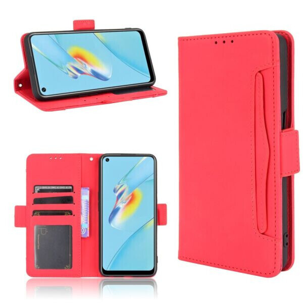 

Чехол Deexe Wallet Stand для OPPO A54 - Red