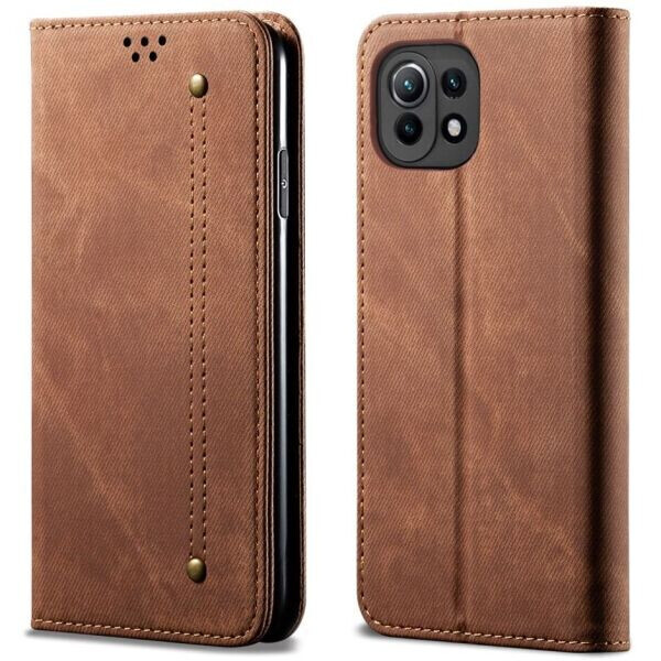 

Чехол-книжка UniCase Jeans Wallet для Xiaomi Mi 11 Lite - Red