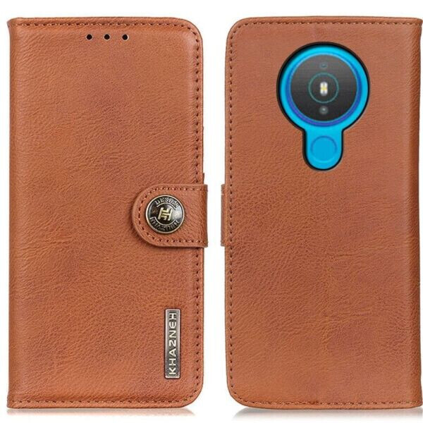 

Чехол-книжка KHAZNEH Wallet Cover для Nokia 1.4 - Brown