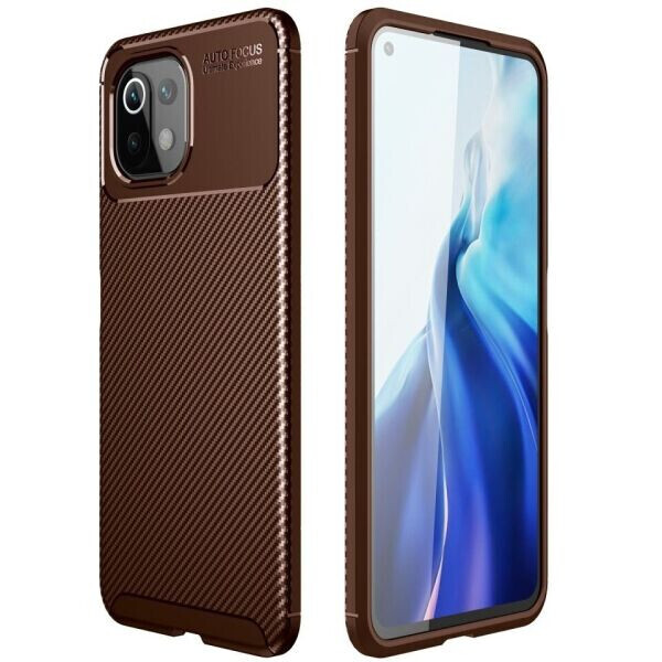 

Защитный чехол Deexe Fusion для Xiaomi Mi 11 Lite - Brown