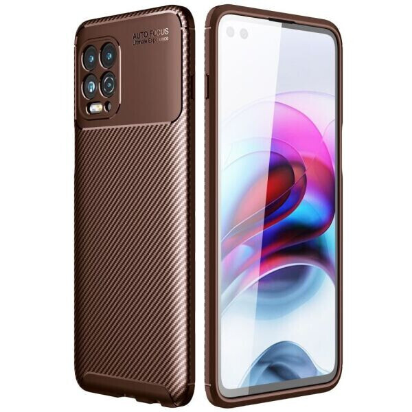 

Защитный чехол Deexe Fusion для Motorola Moto G100 - Brown