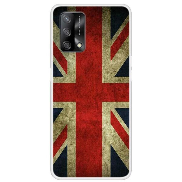 

Силиконовый (TPU) чехол Deexe Life Style для OPPO A74 - Flag Element