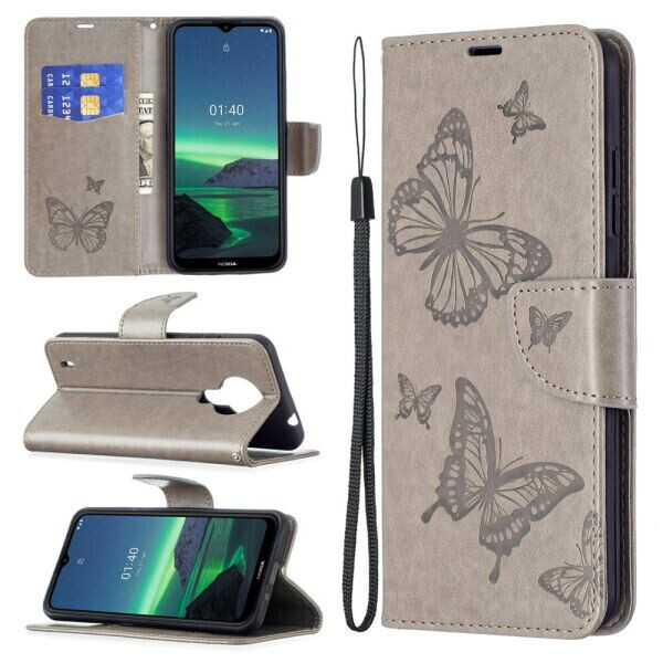 

Чехол UniCase Butterfly Pattern для Nokia 1.4 - Grey