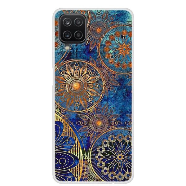 

Силиконовый (TPU) чехол Deexe Life Style для Samsung Galaxy A12 (A125) - Gold Flower