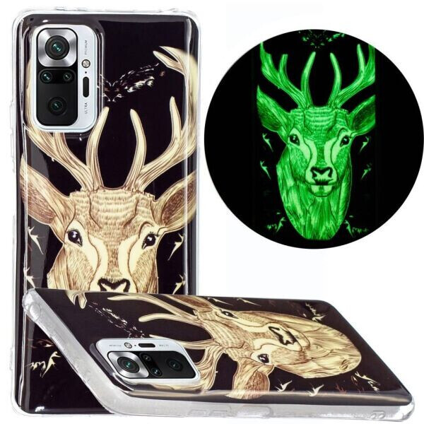 

Силиконовый (TPU) чехол Deexe LumiCase для Xiaomi Redmi Note 10 Pro - Elk