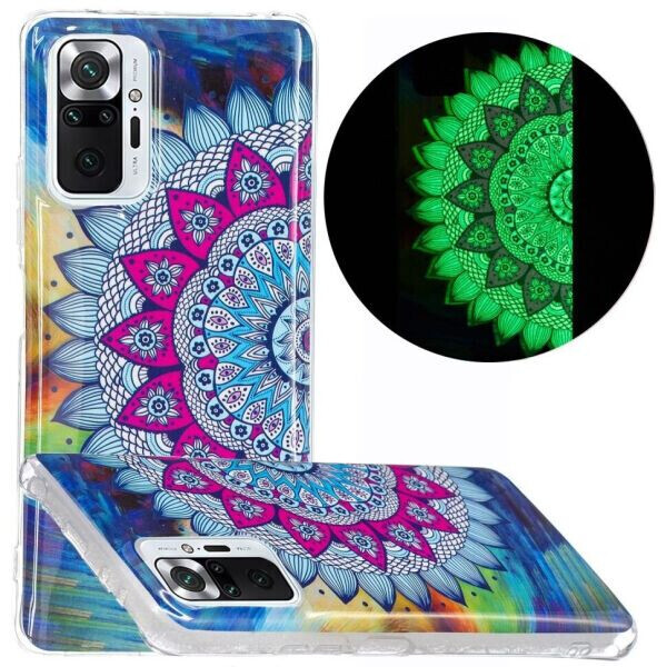 

Силиконовый (TPU) чехол Deexe LumiCase для Xiaomi Redmi Note 10 Pro - Mandala Flower