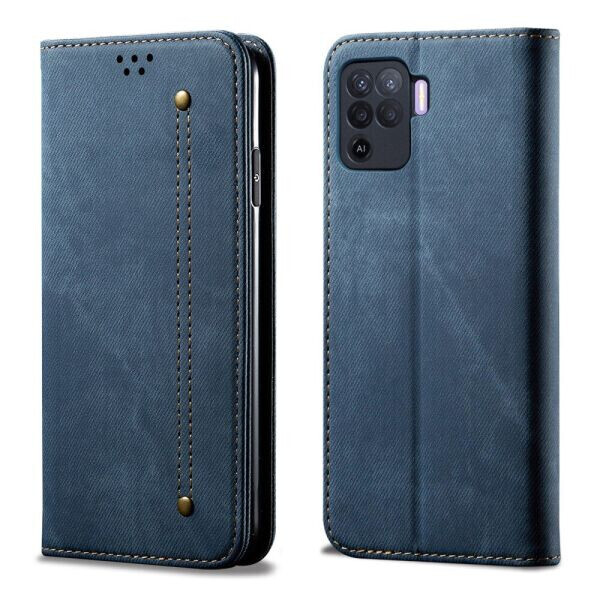 

Чехол-книжка UniCase Jeans Wallet для OPPO Reno 5 Lite - Blue