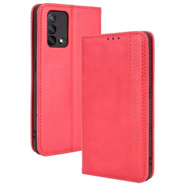

Чехол Deexe Retro Style для OPPO A74 - Red