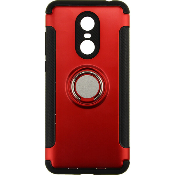 

Чехол-накладка TOTO TPU Case Ring series 2 in 1 Xiaomi Redmi 5 Plus Red