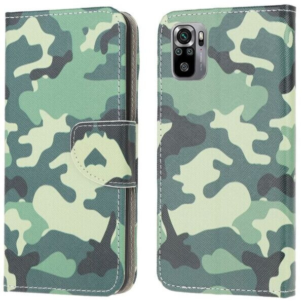 

Чехол-книжка Deexe Color Wallet для Xiaomi Redmi Note 10 / Note 10s - Camouflage