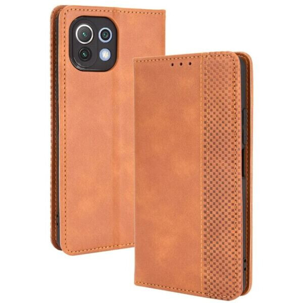 

Чехол Deexe Retro Style для Xiaomi Mi 11 Lite - Brown