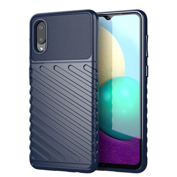 

Защитный чехол Deexe Thunder Series для Samsung Galaxy A02 - Blue