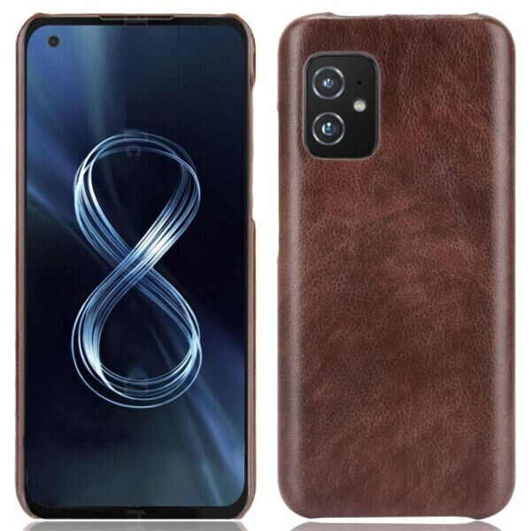 

Защитный чехол Deexe Leather Back Cover для ASUS Zenfone 8 (ZS590KS) - Brown