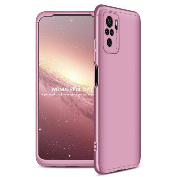 

Защитный чехол GKK Double Dip Case для Xiaomi Redmi Note 10 / Note 10s - Rose Gold