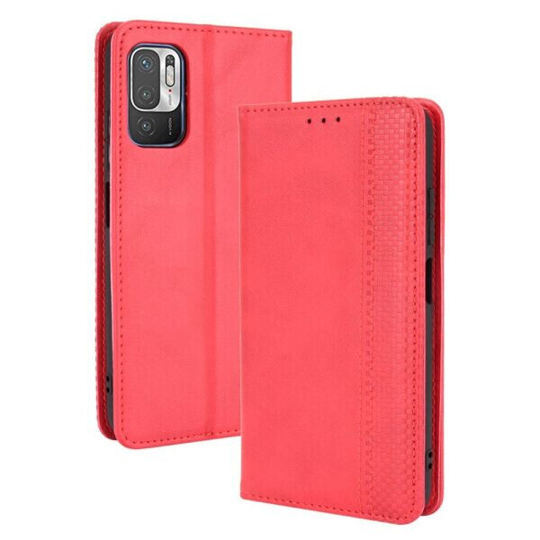 

Чехол Deexe Retro Style для Xiaomi Redmi Note 10 5G / Poco M3 Pro - Red